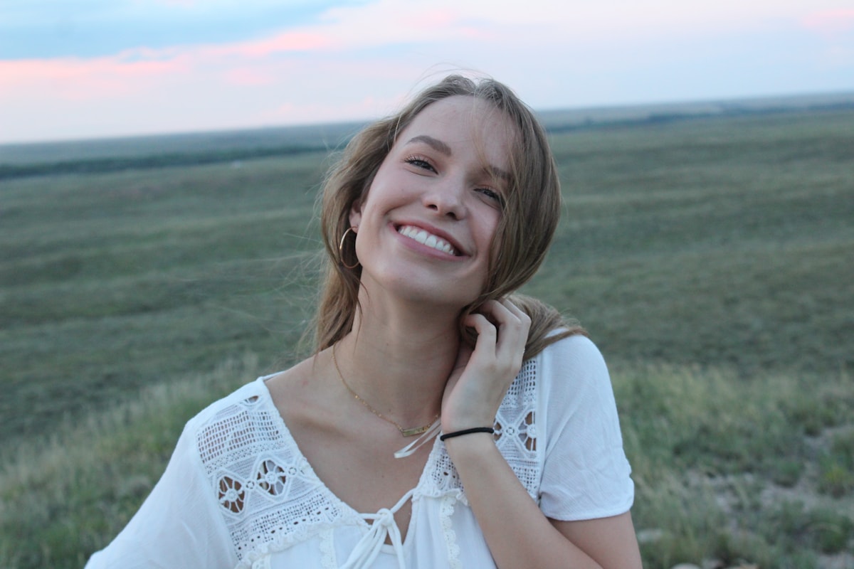 Woman with a bright, healthy smile
